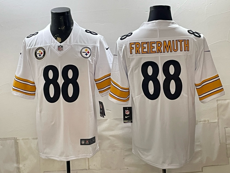 2026 Men Pittsburgh Steelers #88 Freiermuth white Limited Nike NFL Jersey 0901004